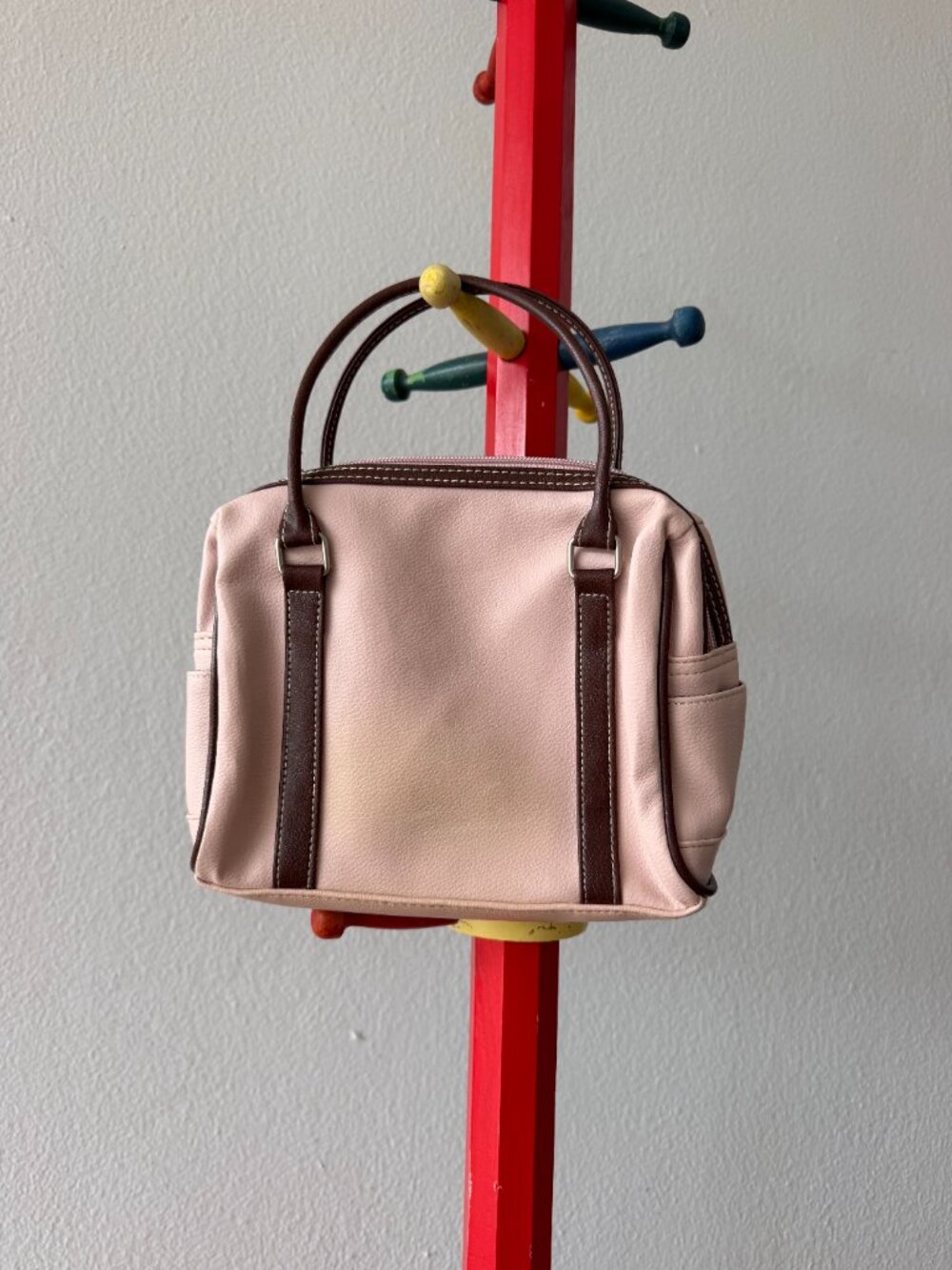 Perry Ellis Purse Baby Pink Small Top Handle Bag